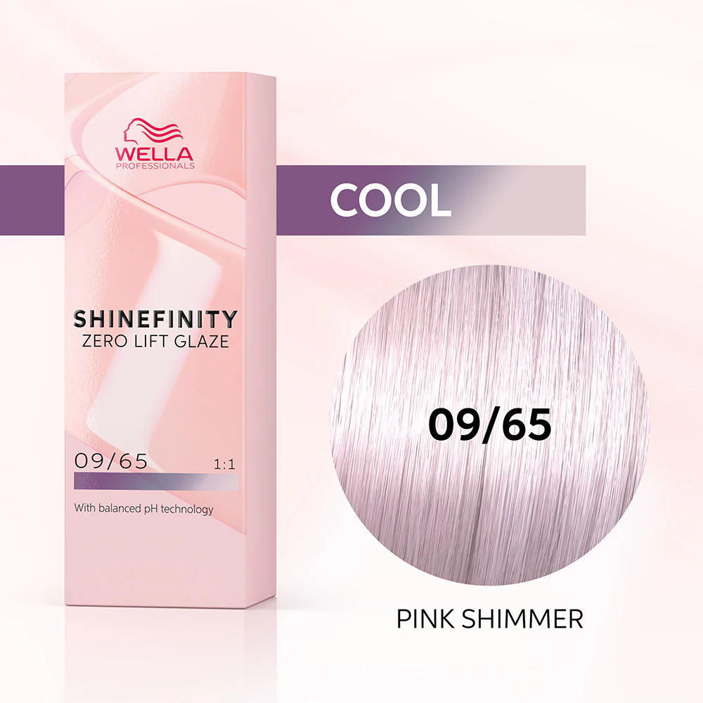 Wella Shinefinity Pink Shimmer 09/65 Biondo Chiarissimo Violetto Mogano 60ml - colore demi-permanente - Image 2