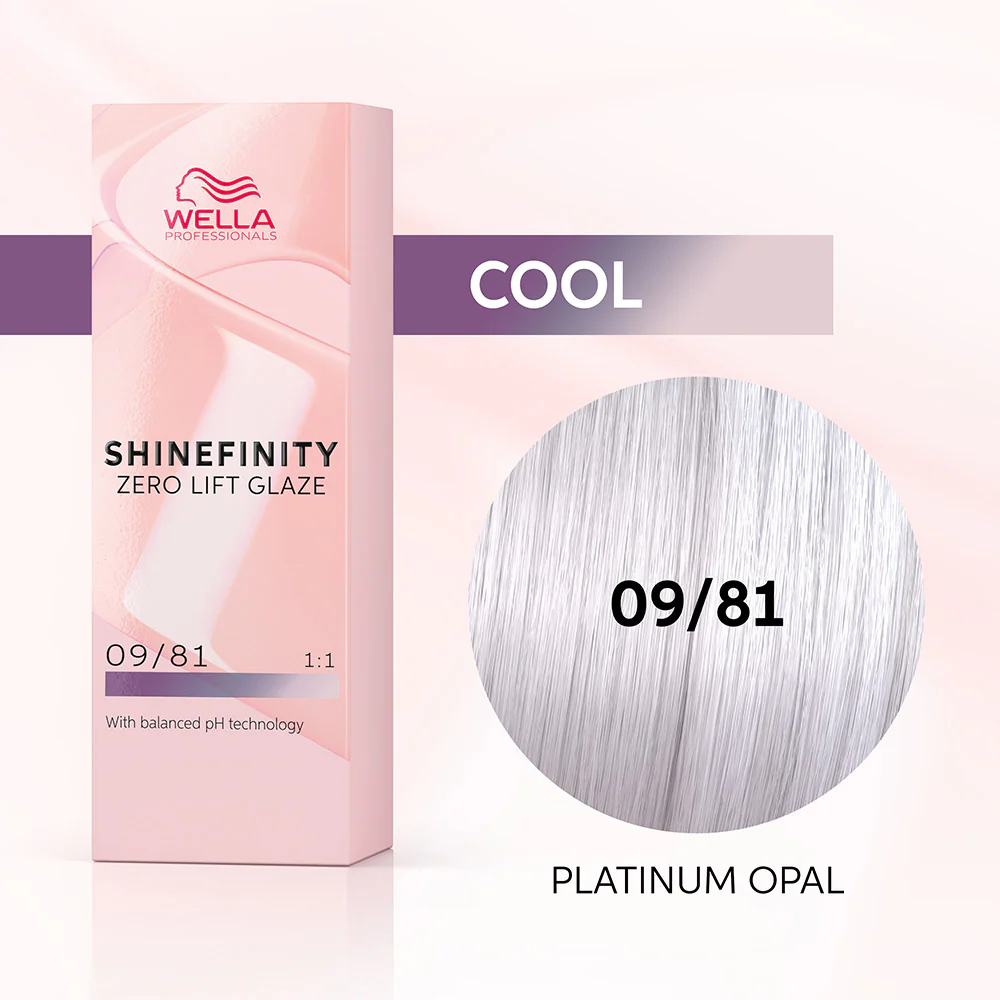 Wella Shinefinity Platinum Opal 09/81 Biondo Chiarissimo Perla Cenere 60ml - colore demi-permanente - Image 2