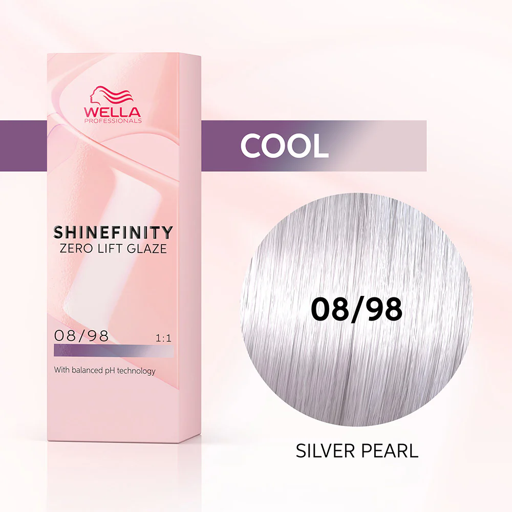 Wella Shinefinity Silver Pearl 08/98 Biondo Chiaro Cendrè Perla 60ml  - colore demi-permanente - Image 2