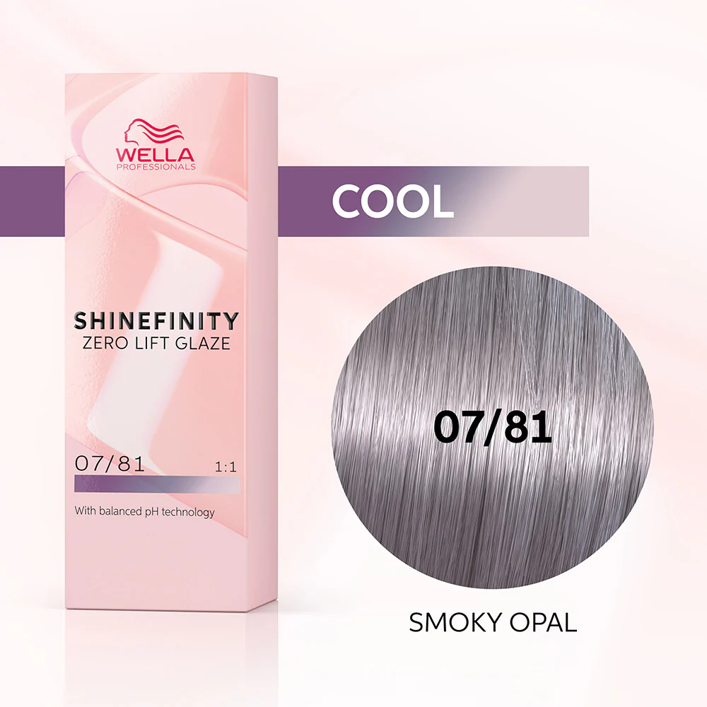 Wella Shinefinity Smoky Opal 07/81 Biondo Medio Perla Cenere 60ml - colore demi-permanente - Image 2
