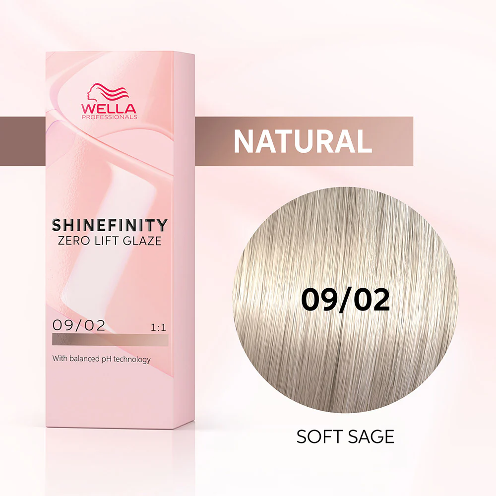 Wella Shinefinity Soft Sage 09/02 Biondo Chiarissimo Naturale Matt 60ml - colore demi-permanente - Image 2