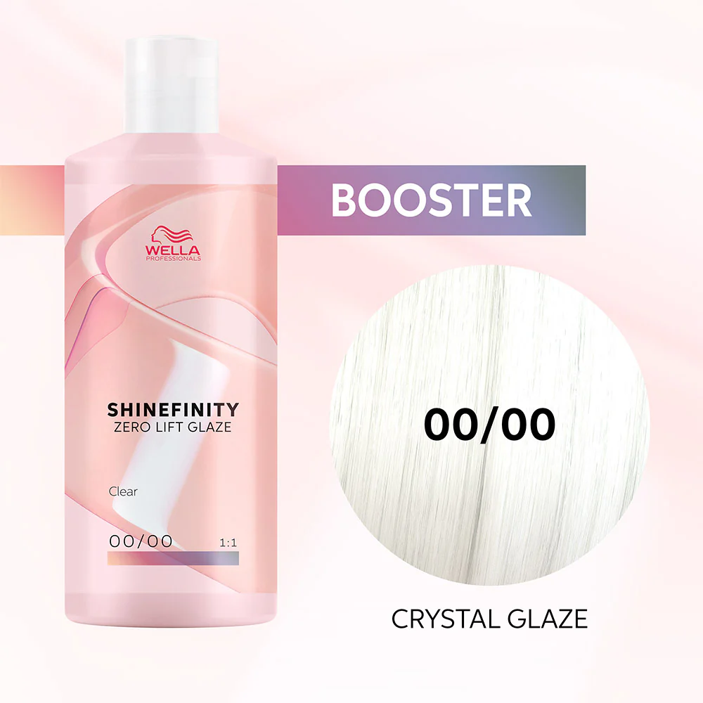 Wella Shinefinity Zero Lift Glaze Crystal Glaze 00/00 500ml - colorazione demi permanente - Image 2
