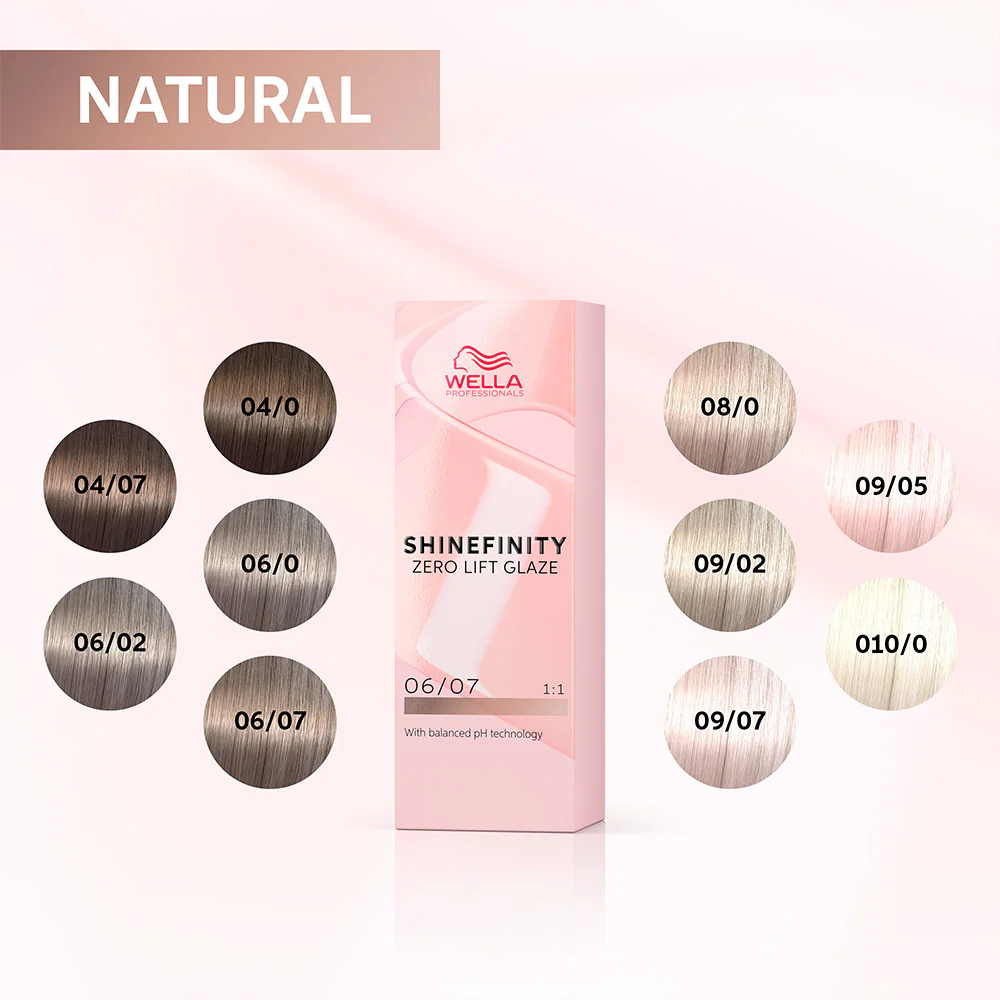 Wella Shinefinity Zero Lift Glaze Natural Flash 010/0 60ml - colorazione demi permanente - Image 4
