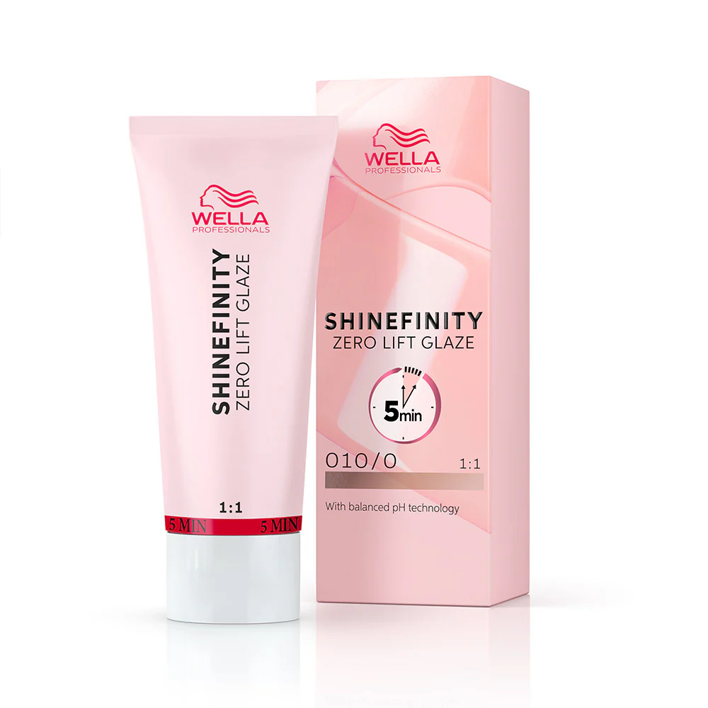 Wella Shinefinity Zero Lift Glaze Natural Flash 010/0 60ml - colorazione demi permanente - Image 7