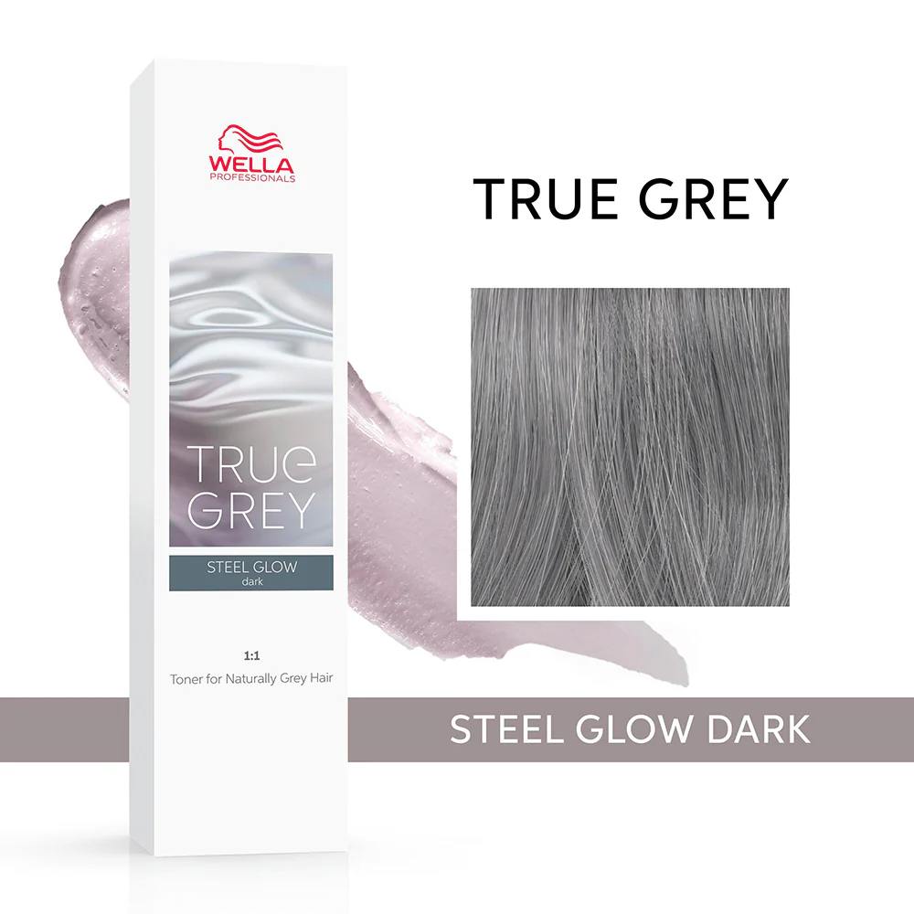 Wella True Grey Steel Glow Dark 60ml - tonalizzante per capelli grigio-acciaio - Image 2