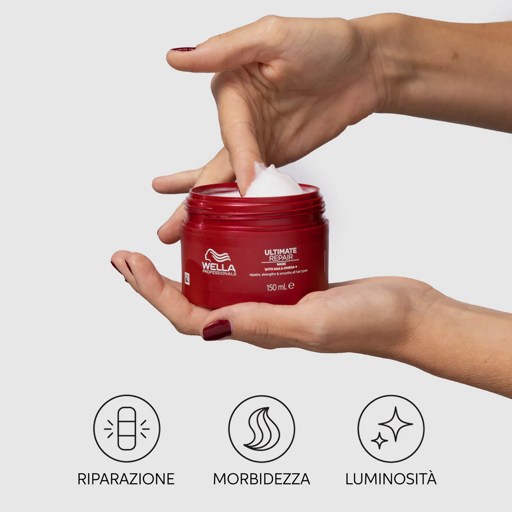 Wella Ultimate Repair Mask 150ml - maschera capelli danneggiati - Image 6