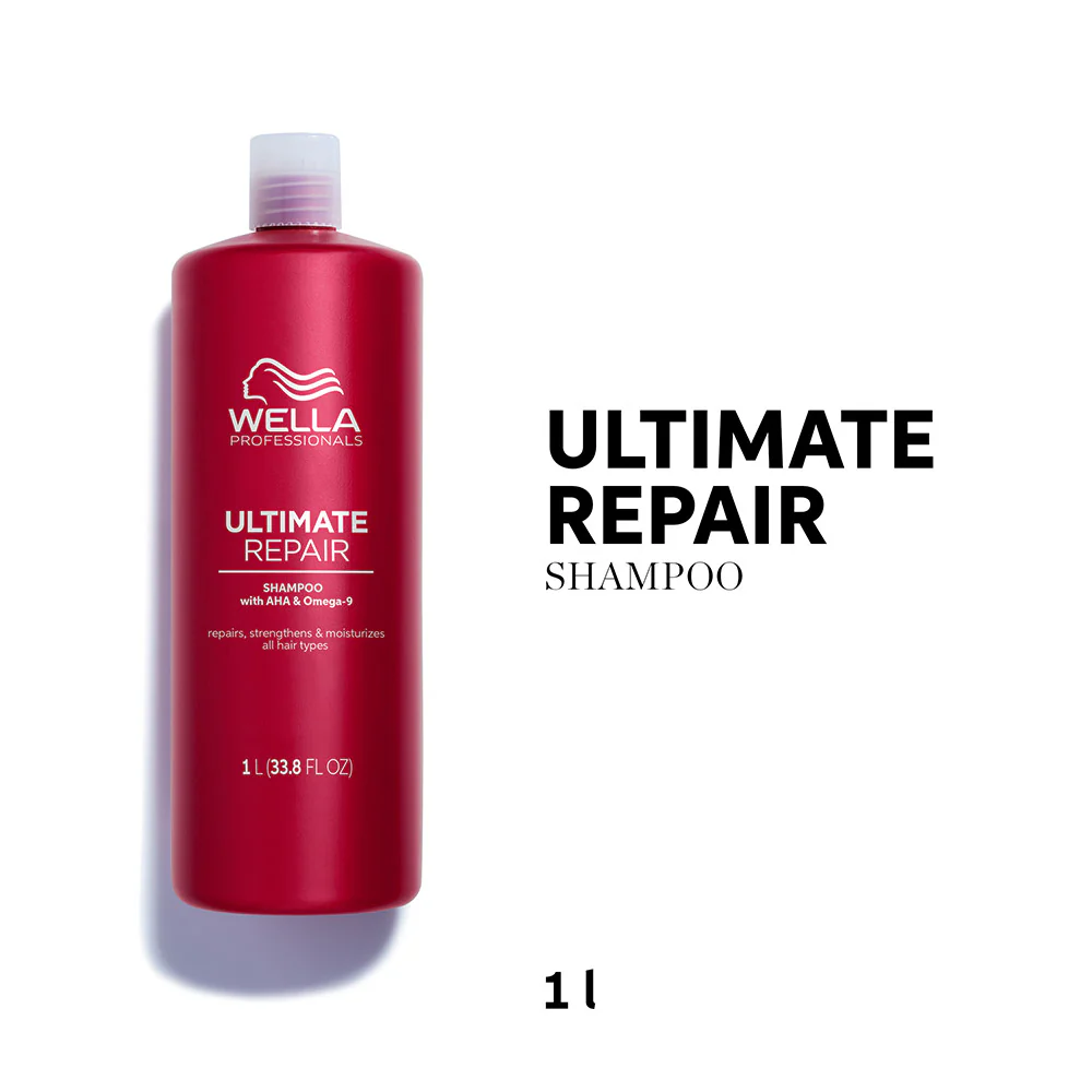 Wella Ultimate Repair Shampoo 1000ml - shampoo capelli danneggiati - Image 2
