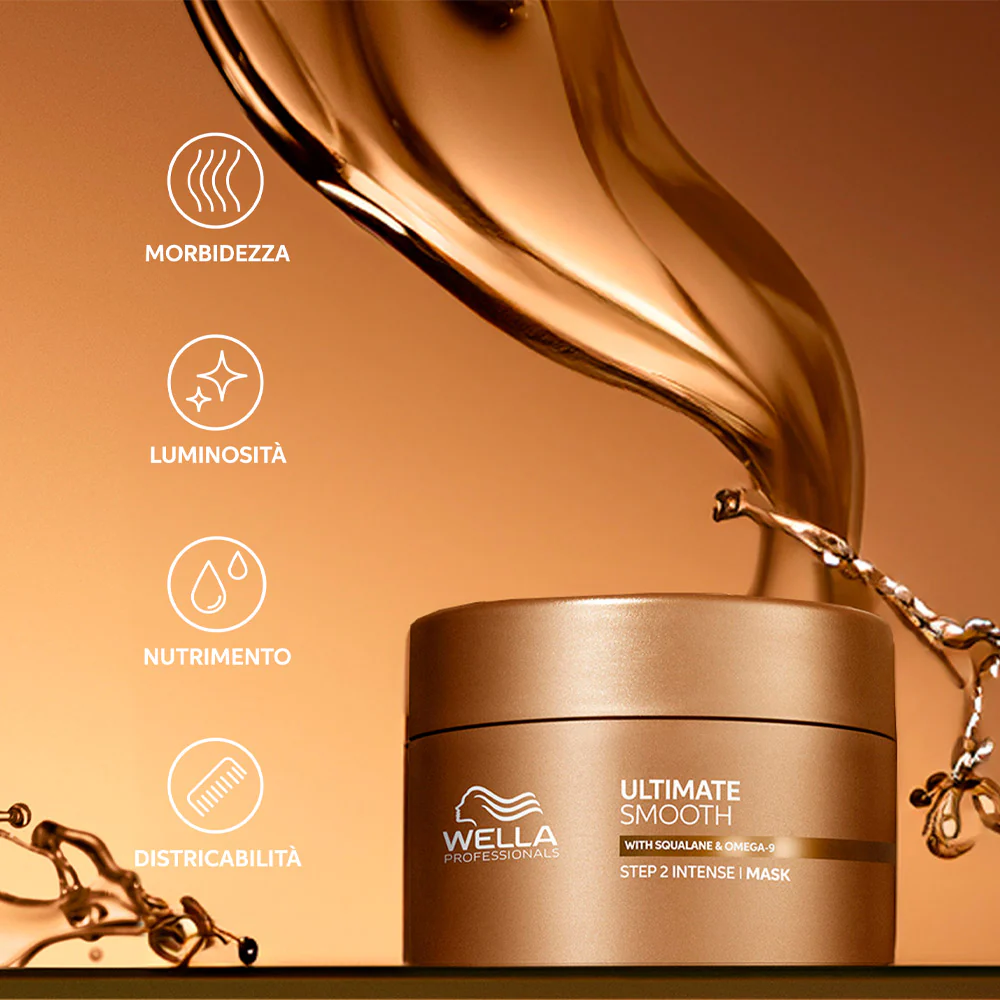 Wella Ultimate Smooth Mask 150ml - maschera anticrespo - Image 5