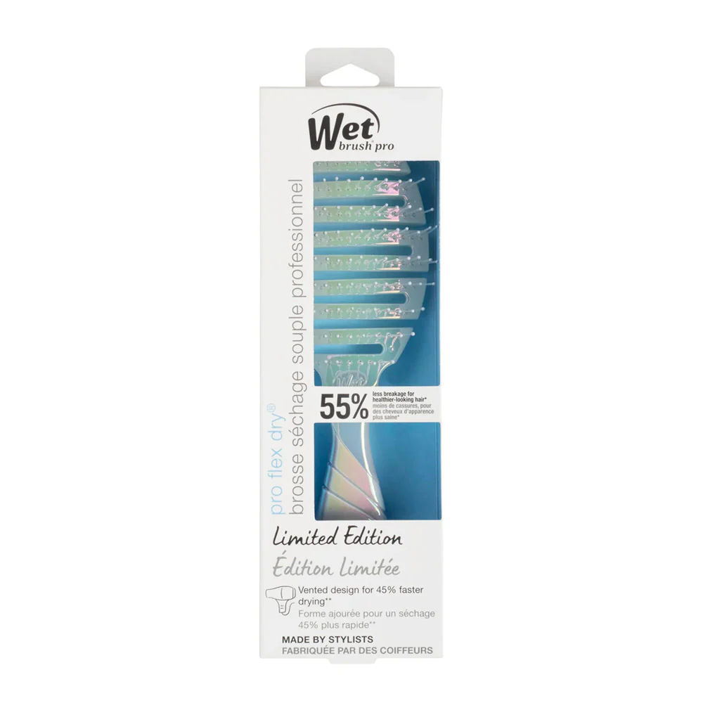 WetBrush Flex Dry Iridiscent Icon Silver - spazzola flessibile - Image 4