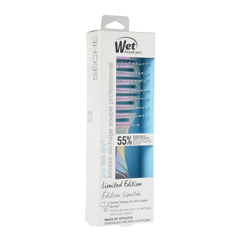 WetBrush Flex Dry Iridiscent Icon Silver - spazzola flessibile - Image 5