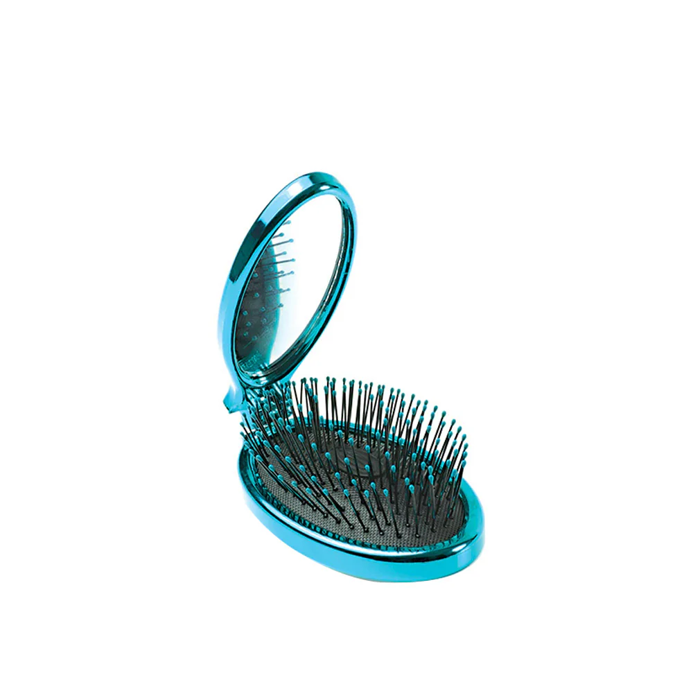 WetBrush Pro  Detangler  Pop and Go Speedy Dry Teal- spazzola richiudibile verde acqua - Image 2