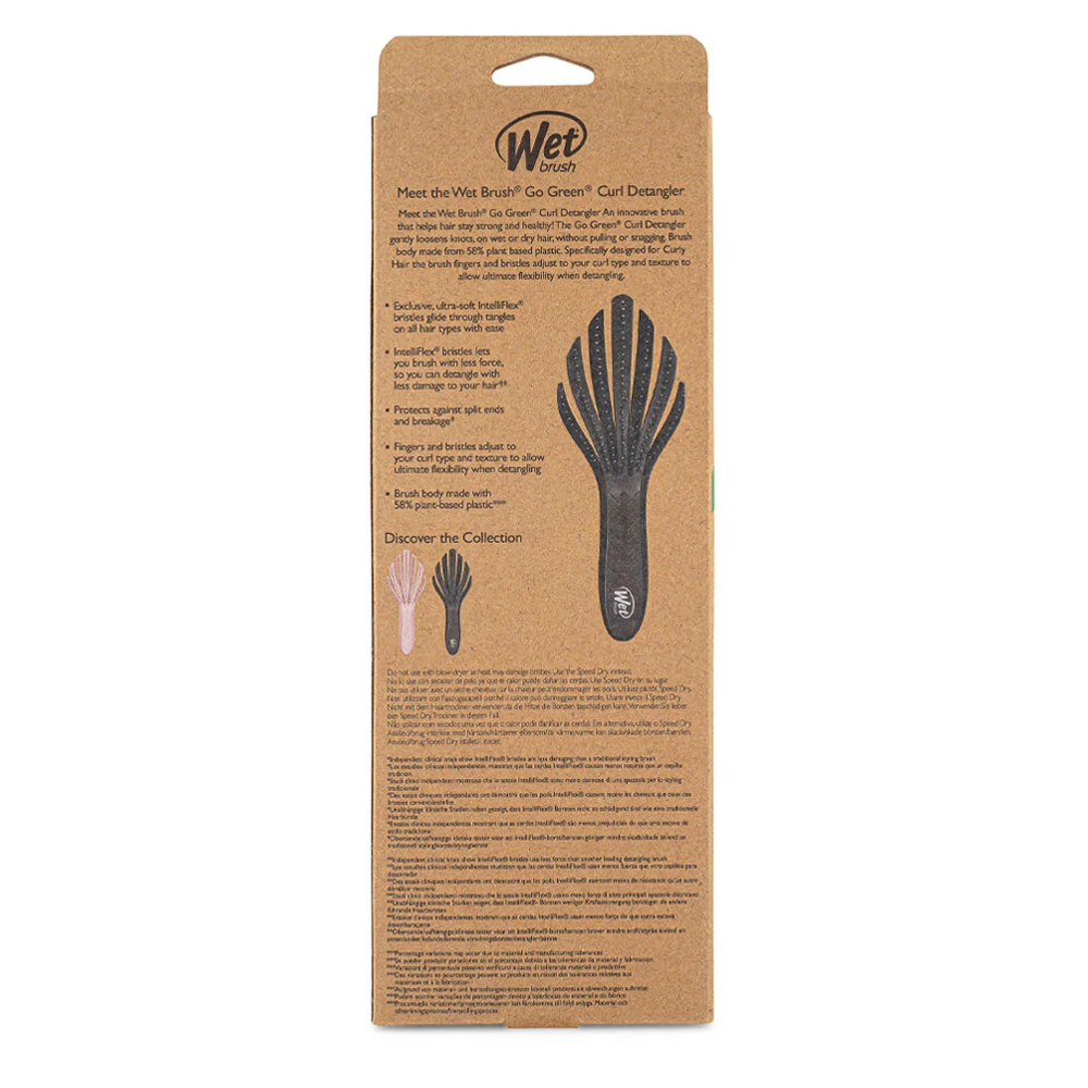 WetBrush Pro Go Green Curl Detangling Brush Black - spazzola districante capelli ricci - Image 5