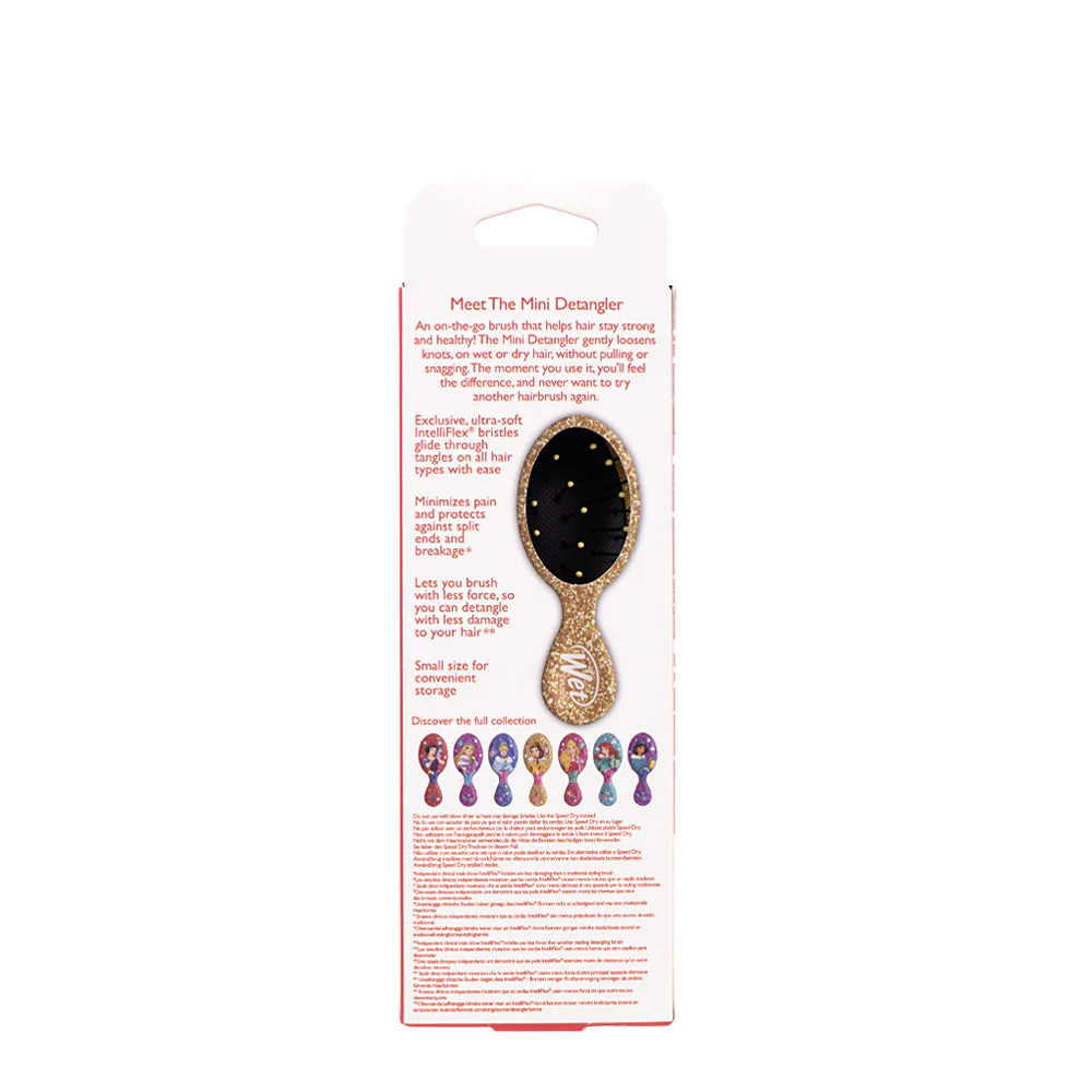 WetBrush Pro Mini Detangler Disney Glitter Ball Belle - mini spazzola scioglinodi - Image 5
