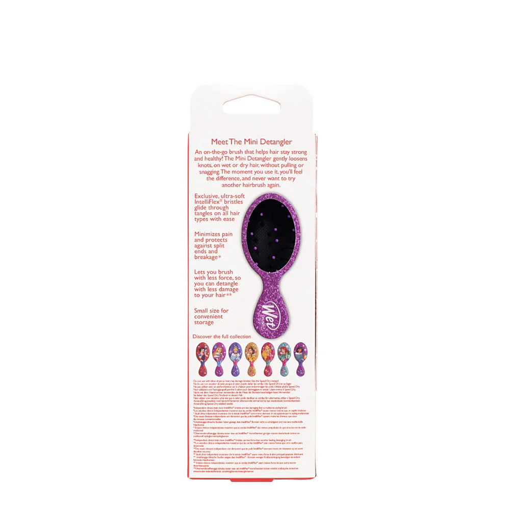 WetBrush Pro Mini Detangler Disney Glitter Ball Jasmine - mini spazzola scioglinodi - Image 5