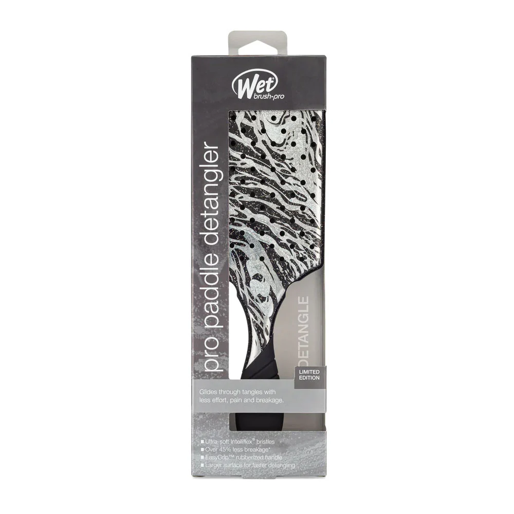 WetBrush Pro Paddle Detangler Mineral Sparkle Charcoal - spazzola per doccia - Image 4
