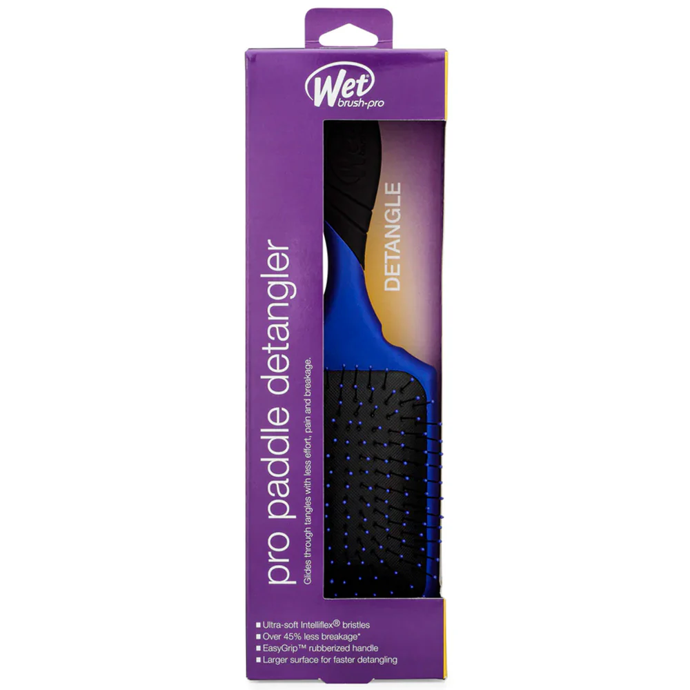 WetBrush Pro Paddle Detangler Royal Blue - spazzola per doccia con fori acquavents blu - Image 4